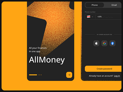 Mobile App Concept (Fintech) app balance bank design finances fintech ios app map mobile app mobile design payment registration ui ux