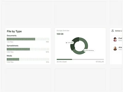 Documents components graphic design minimal mobile app saas ui web app
