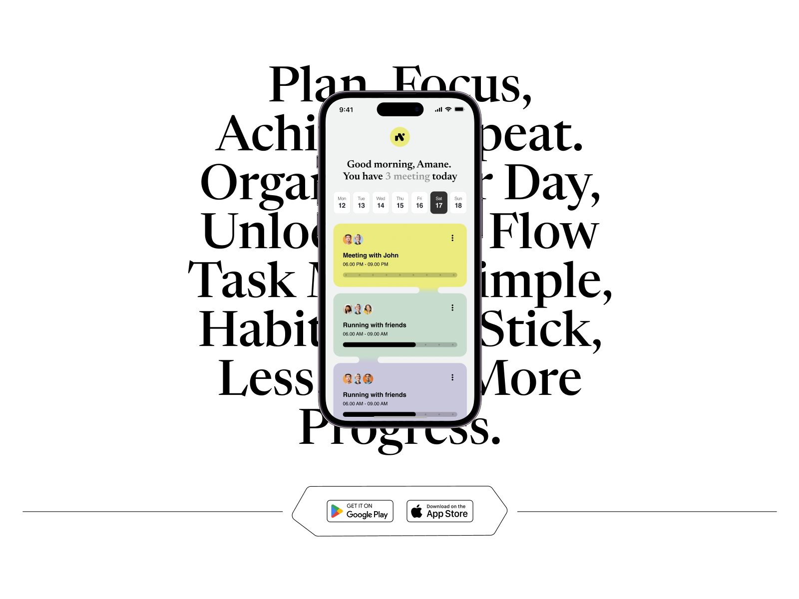 Example of Weekly Sprint Service