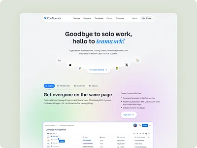 Team Collaboration Saas Landing Page clean design landingpage minimalist minimalist design saas saas landing page saas website task management task management website team collaboration team collaboration website team management team management website ui ui design uiux website website design