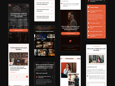 Event Host Website event host landing product responsive service ui ux web website