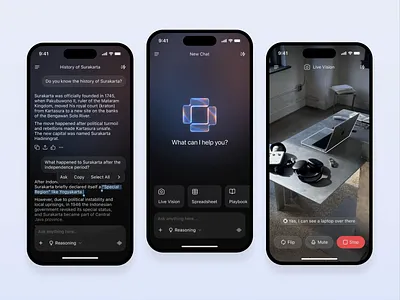 ThinkGPT - Mobile AI Chat ai ai chat app artificial intelligence cansaas chat chatgpt app clean design gpt interface minimalist mobile mobile app ui saas ui ux