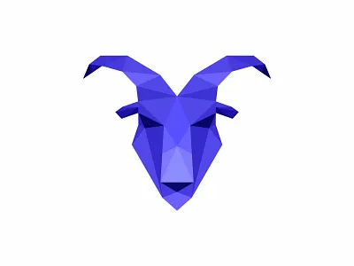 Goat, low poly logo design for finance project / digital wallet abstract logo digital finance financial goat greatest of all time icon illustration logo logo design logomark low poly low poly art lowpoly lowpolyart mark minimalist logo modern logo symbol wallet