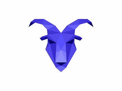 Goat, low poly logo design for finance project / digital wallet abstract logo digital finance financial goat greatest of all time icon illustration logo logo design logomark low poly low poly art lowpoly lowpolyart mark minimalist logo modern logo symbol wallet