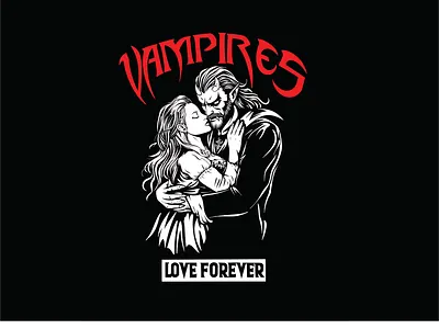 Vampires apparel branding clothing dark art design graphic horrorart illustration logo ocult streetwear ui vampire vector