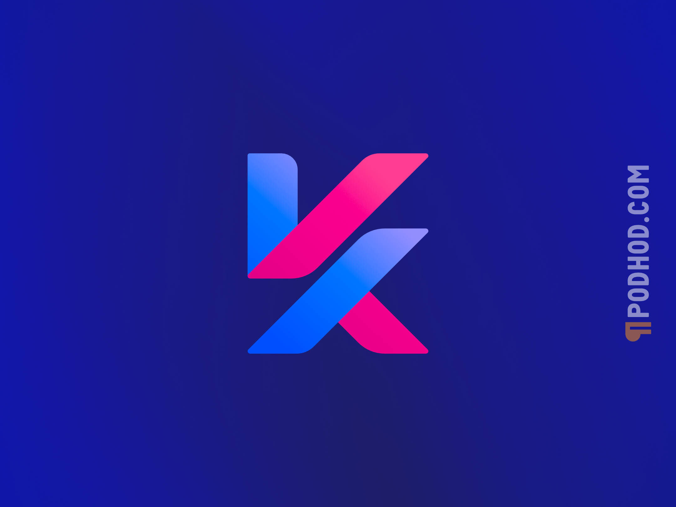 KVX 2d branding flat logo simple vector