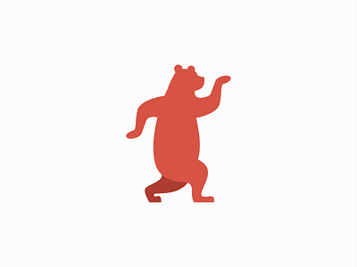 Dancing Bear Logo bear branding cartoon character cute dance dancing design fun grizzly identity illustration logo mark mascot music party playful symbol vector