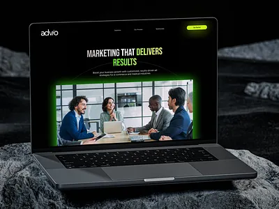Advio marketing website Ui design figma landing page marketing ui design ui ux design user interface ux design