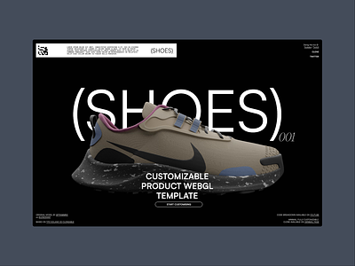 MPC — Visual Exploration 001 3d branding creative direction ecommerce fashion sneaker typography web webgl