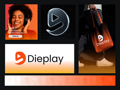 Media play - D letter Logo - Brand Identity animatedlogo app brand icon brand identity branding d letter graphic design logo media media play medialogo tech logo vector visual identity