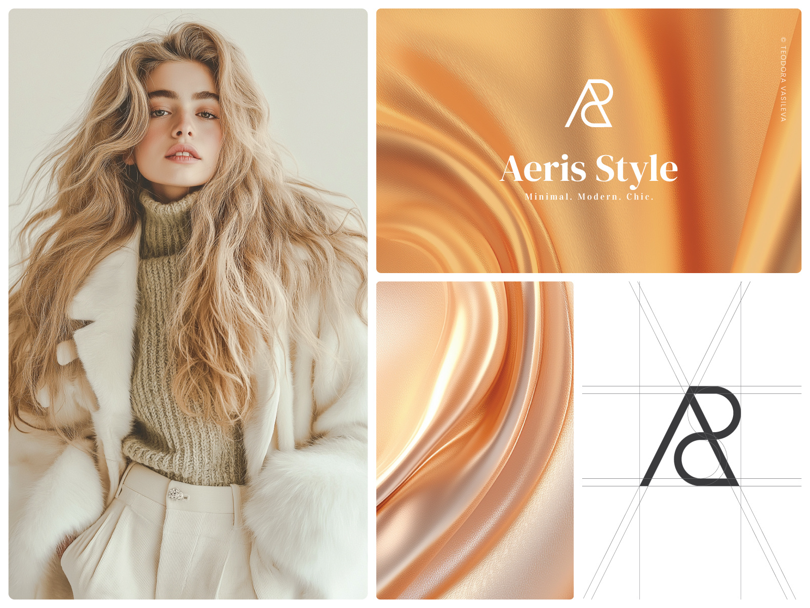Aeris Style - Modern Elegance in Branding brand concept brand guidelines brand identity branding color palette corporate identity creative direction elegant logo fashion branding feminine design identity design lifestyle brand logo design logo variations luxury branding minimalist branding modern branding typography typography design visual identity