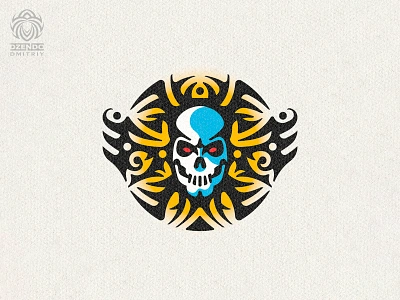 Mystic Skull Logo branding graphic design logo logotype maya mystical skull terminator