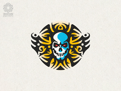 Mystic Skull Logo branding graphic design logo logotype maya mystical skull terminator