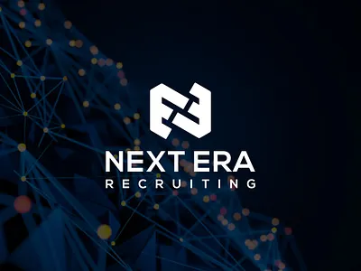 NextEra Recruiting | Clever N + E Monogram Logo lettermark design lettermark logo logo design logos minimalist logo modern logo design monogram logo n e monogram ne logo design nextera logo recruiting agency logo staffing logo