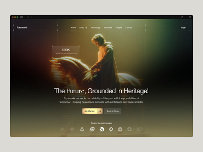 EquinoxAI - Web design for AI Startup ai future home landingpage metaverse midjourney minimal startup tech ui ux web web design web3 website website design