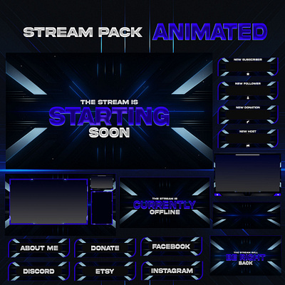 Animated Modern Abstract Stream Pack animated pack stream animated screens banner design graphic design kick overlay kick screens kick stream animated overlay pack stream overlay panels screens stream ani stream animated pack overlay stream overlays stream pack ovelay stream package twitch overlay twitch stream twitch stream animated twitch stream overlay