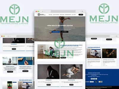 Recovery Center Website UI/UX Design 3d animation branding graphic design logo motion graphics ui