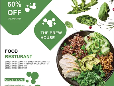 Restaurant Poster Design branding graphic design ui