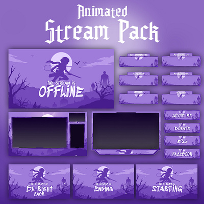 Girl Fighter Animated Stream Package: For Twitch Overlay Kick animated pack stream animated screens banner kick overlay kick pack kick screan animated kick screens kick stream animated overlay kick stream overlay pack pack stream animated pack stream overlay screens stream overlays stream pack ovelay twitch overlay twitch stream overlay