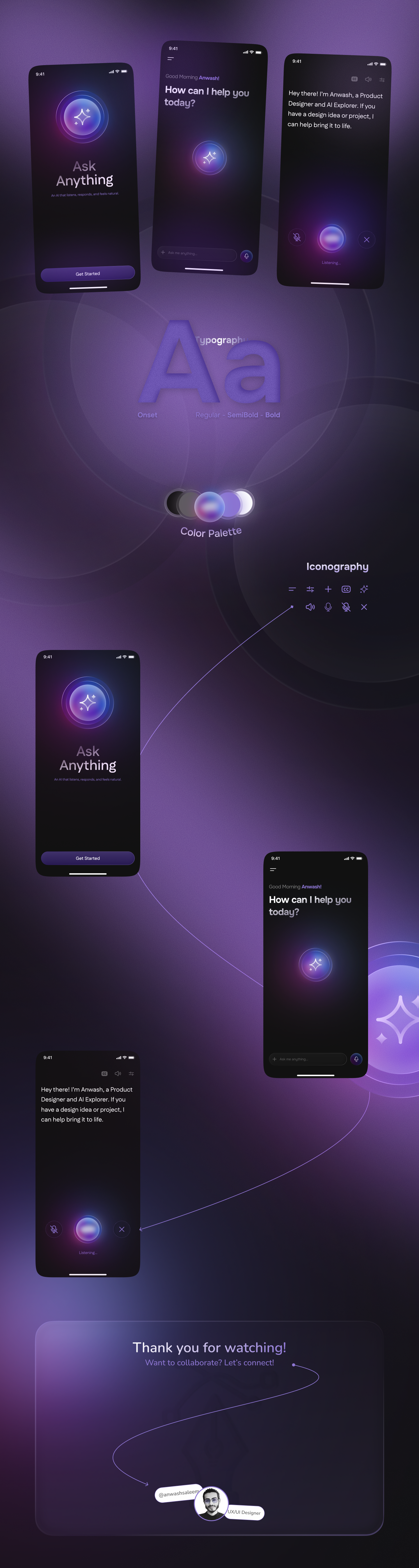 A Conversational AI App - Ask Anything ai app app mobile app ui