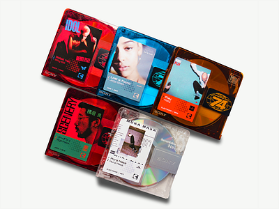 MiniDisc Label Explorations | Archive Series visual identity
