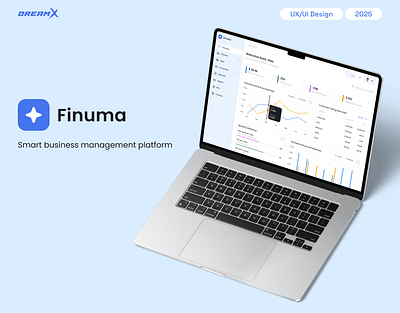 Smart business management platform - Finuma business management platform design dreamx financial platform intuitive platform ui ux ux design