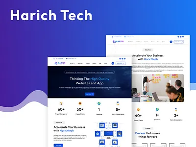 Harich Tech: A UX/UI Redesign digitalmarketing uidesign uiuxdesign websitedesign websitedevelopment