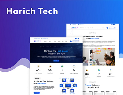 Harich Tech: A UX/UI Redesign digitalmarketing uidesign uiuxdesign websitedesign websitedevelopment