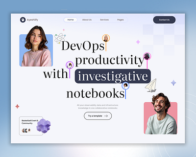 🚀 Elevating DevOps with a fresh, clean, and human-centered hero