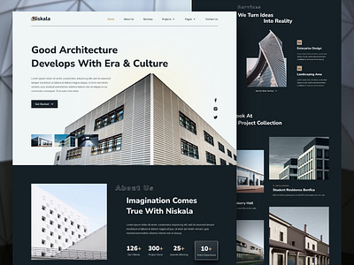 Niskala - Architecture Template Kit agency architec architecture architecture agency architecture landing page architecture website design elementor geometric landing page luxury luxury real estate property landing page real estate developer ui ui design uiux web design website wordpress