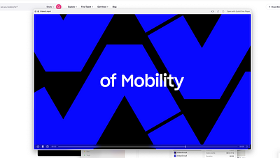 Motion Poster – Future of Mobility Design animation branding graphic design logo motion graphics