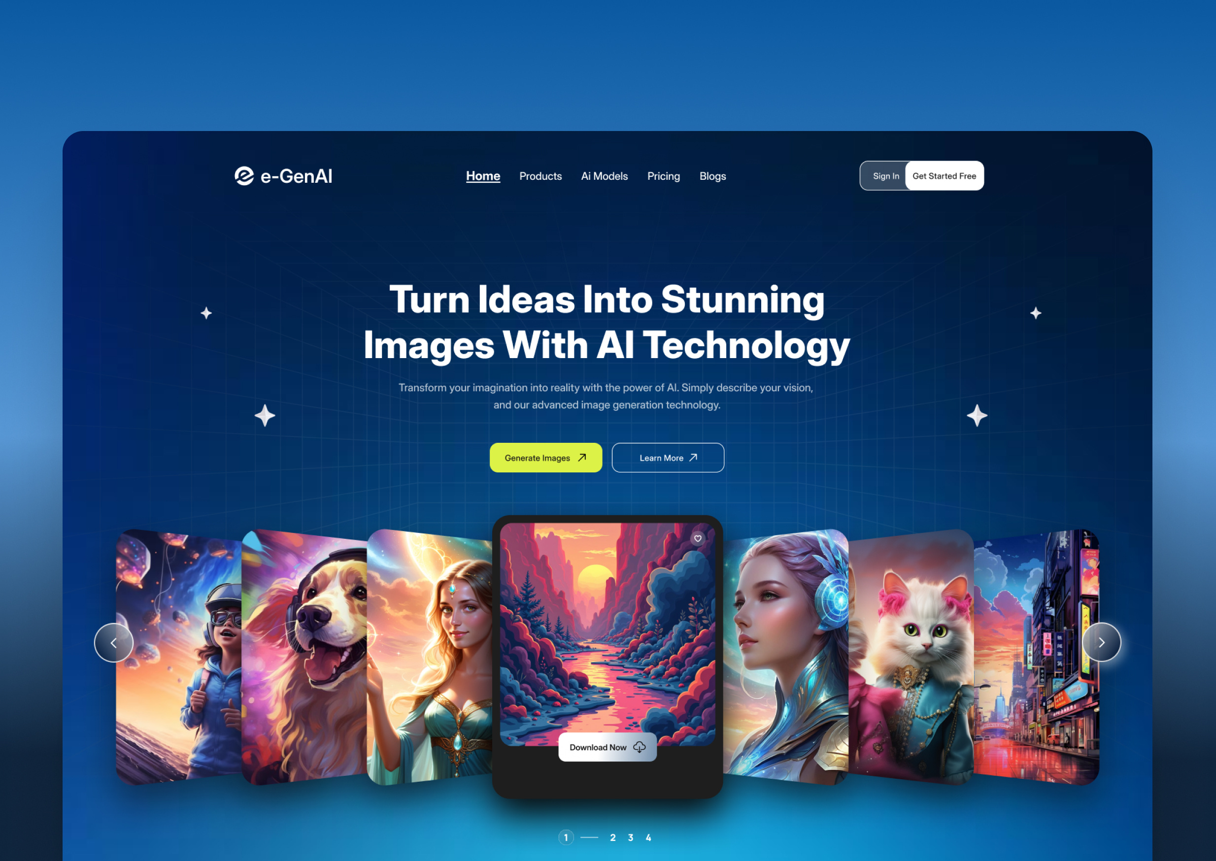 Website UI/UX Design for Ai Image Generation Technology ai agent website ai modern ai technology ai technology website artificial technology figma design figma to webflow figma website design image generation website modern technology saas product saas website sero section shopify website design website banner design website hero design website mockup design