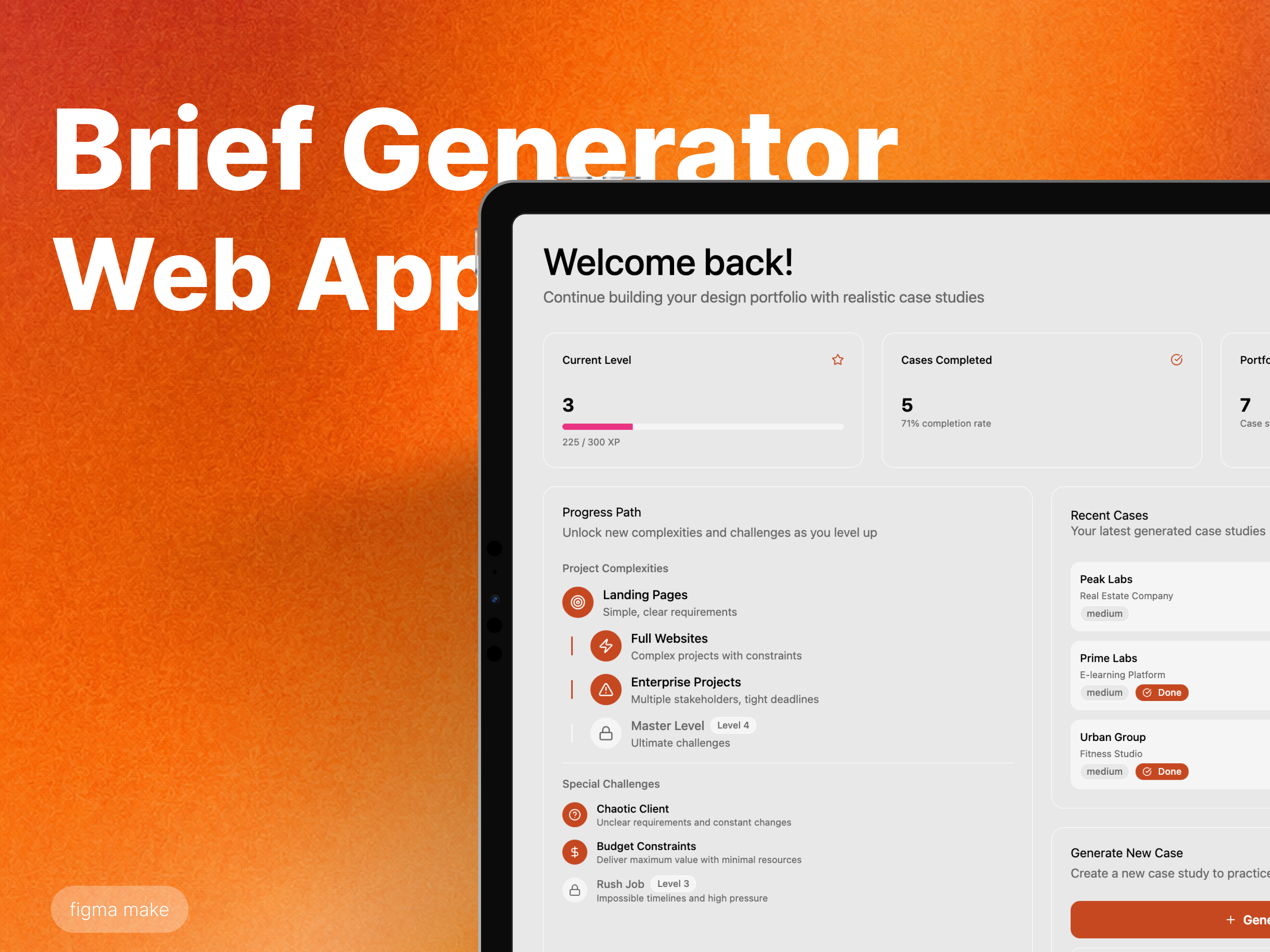 Design Brief Generator Web App ads advertising app branding design first block first page graphic design landing page minimal ui ui elements ux uxdesign vibe coding web design webdesign