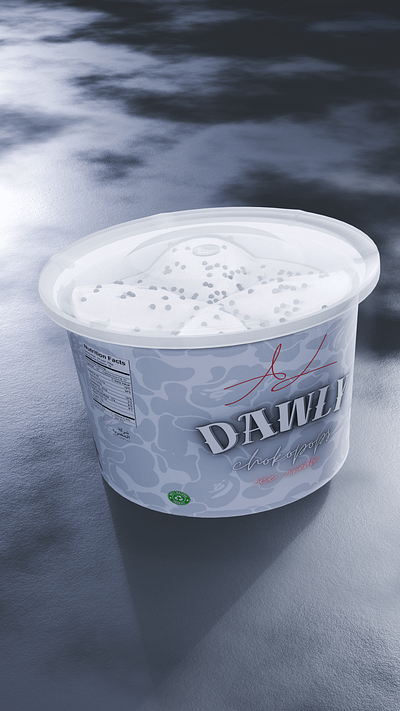 AD ICE CREAM 3d graphic design