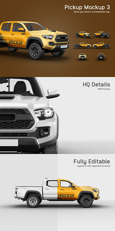Pickup Mockup 3 car paint country off road off road vehicle pickup mockup 3 pickup truck sticker mockup sticker template template toyota vehicle mockup vinyl mockup vinyl wrap wilderness wrapping mockup
