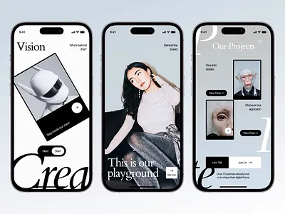 Vision – Mobile App Design Concept app branding concept design illustration ios logo mobile ui ux