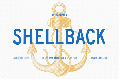 Shellback Decorative Vintage Display Font branding font fonts graphic design logo nostalgic