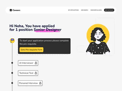 Gamified UX: Candidate Portal candidate experience daily ui dashboard design inspo gamification interaction design job portal product design ui user journey ux ux design web design
