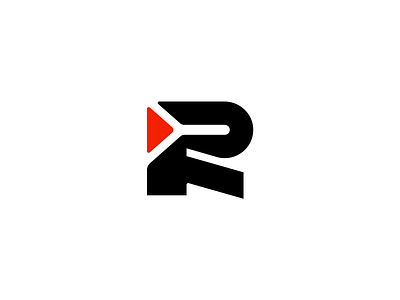 R and play abstract brand branding design elegant graphic design letter logo logotype mark minimalism minimalistic modern music production r sign studio typography video