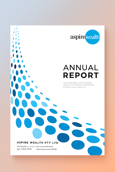 Report Cover modern report cover design