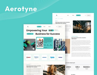 Aerotyne Website Design uidesign uiux webdevelopment websitedesign