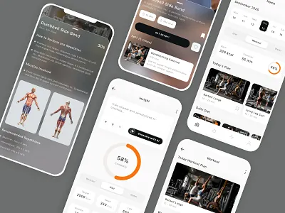 AI Fitness Mobile App UI Kit ai app apple apple liquid glass artificial chatgpt design fitness gpt intelligence liquid glass liquid glass design prompt ui ui design ui kit ux workout