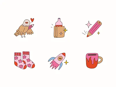 Icon set ✦ Crockd creative brand branding business illustrations design digital art editorial illustration graphic design icon icon design icon set illustration pro create ui