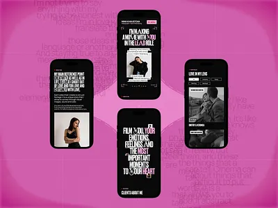 Videographer Website: Mobile Design cinematographydesign cleanui creativeportfolio creativewebsite filmmakerportfolio mediaportfolio minimaldesign moderndesign portfoliodesign responsivedesign showreelwebsite uiux videographerportfolio videowebsite visualstorytelling webdesign websiteconcept webui