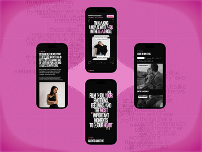 Videographer Website: Mobile Design cinematographydesign cleanui creativeportfolio creativewebsite filmmakerportfolio mediaportfolio minimaldesign moderndesign portfoliodesign responsivedesign showreelwebsite uiux videographerportfolio videowebsite visualstorytelling webdesign websiteconcept webui