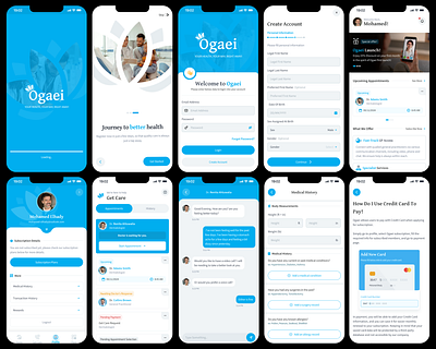 Ogaei - Web-Mobile – Medical - Health animation mobile ui ux ux ui web