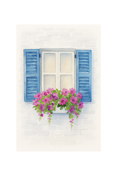 Blue & Bloom artwork design digitalart illustration sketch watercolor whimsical