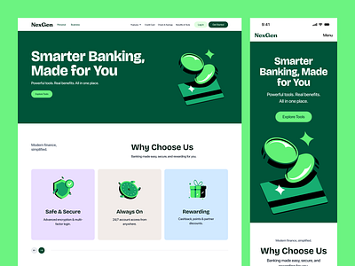 Fintech | Banking Website bank website banking landing page banking website cryptyo banking digital banking finance landing page finance web financial service fintech fintech landing page investment landing page landing page modern landing page mortgage landing page online banking responsive landing page service landing page web design website website designer