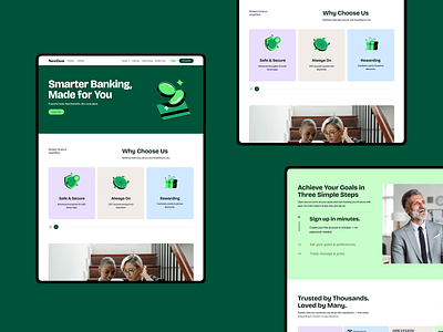 NextGen | Banking Website bank website design branding cryptyo banking design digital bank digital banking finance fintech fintech landing page global banking landing page online banking ui ux web design website