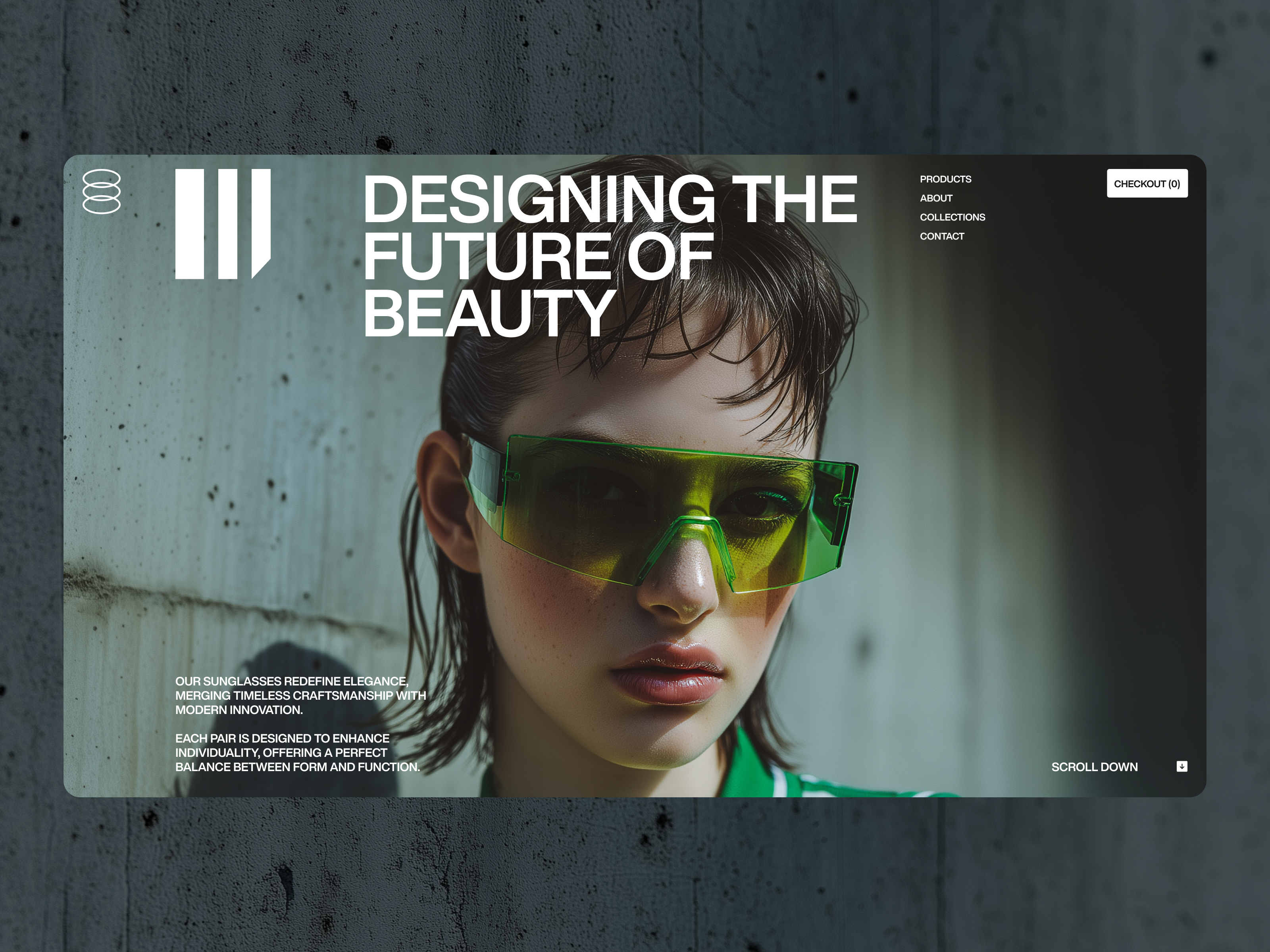 Designing the Future of Beauty — Sunglasses Brand Concept ui inspiration